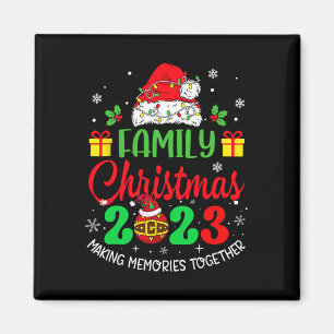 Family Christmas 2023 Matching Squad Team Santa Xm Magnet