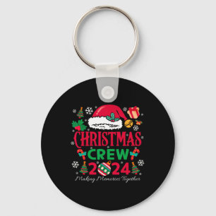 Family Christmas 2024 Christmas Crew Xmas Matching Key Ring