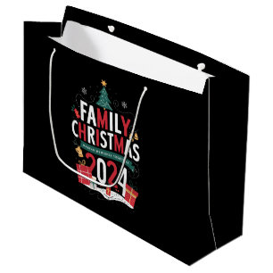 Family Christmas 2024 Making Memories Together Large Gift Bag