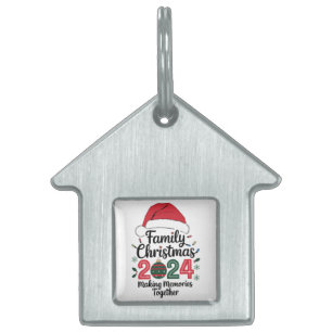 Family Christmas 2024 Making Memories Together Pet ID Tag