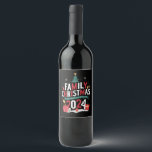 Family Christmas 2024 Making Memories Together Wine Label<br><div class="desc">Family Christmas 2024 Making Memories Together</div>