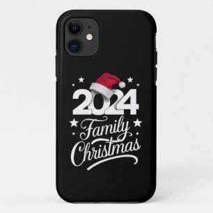 Family Christmas 2024 Matching Pajama Santa Case-Mate iPhone Case