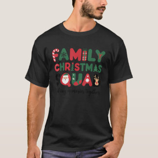 Family Christmas 2024 Matching Squad Santa Elf Fun T-Shirt