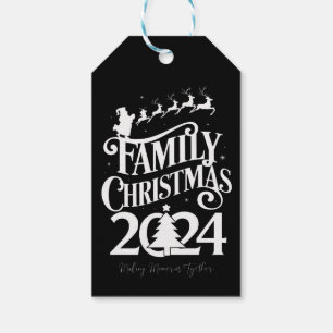 Family Christmas 2024 Memories Together Matching  Gift Tags