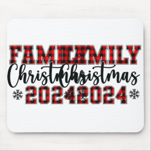 Family Christmas 2024 Xmas Family Matching Christm Mouse Pad