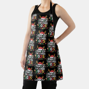 Family Christmas 2025 Crew Group Matching Family Apron