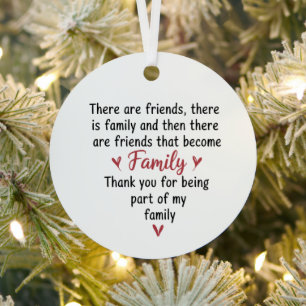 Family Christmas 2025 Gifts for Family Friends  Metal Tree Decoration
