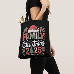 Family Christmas 2025 Matching Family Xmas Holiday Tote Bag