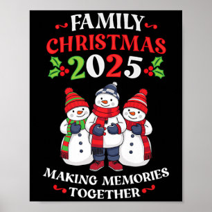 Family Christmas 2025 Matching Group Outfit Kids W Poster