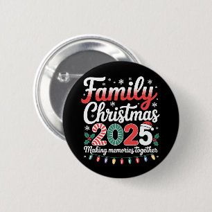 Family Christmas 2025 Matching Outfit Xmas Squad 6 Cm Round Badge