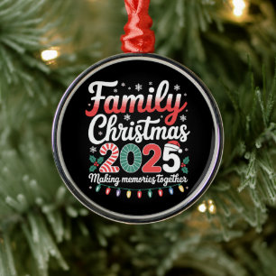 Family Christmas 2025 Matching Outfit Xmas Squad  Metal Tree Decoration