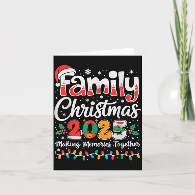 Family Christmas 2025 Matching Outfit Xmas Squad S Card (Front)