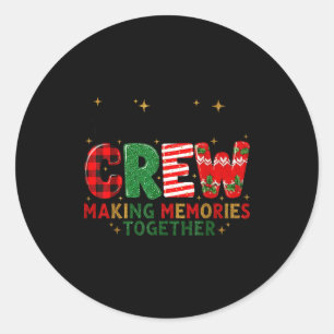 Family Christmas 2025 Matching Outfit Xmas Squad S Classic Round Sticker