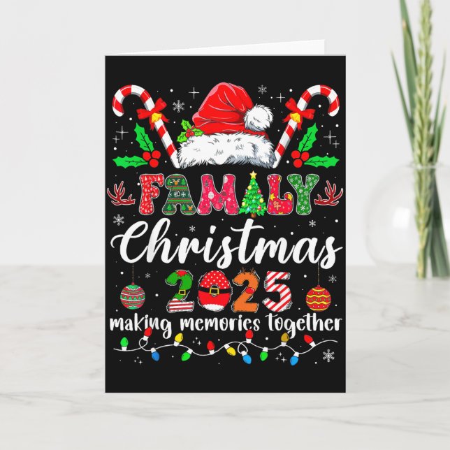 Family Christmas 2025 Matching Santa Tee Xmas Paja Card (Front)