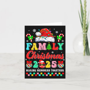 Family Christmas 2025 Matching Squad Santa Xmas Fu Card