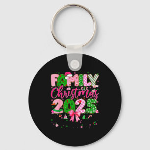 Family Christmas 2025 Matching Tee Xmas Pajamas Gi Key Ring