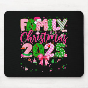 Family Christmas 2025 Matching Tee Xmas Pajamas Gi Mouse Pad