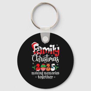 Family Christmas 2025 Matching Xmas Pajamas Christ Key Ring