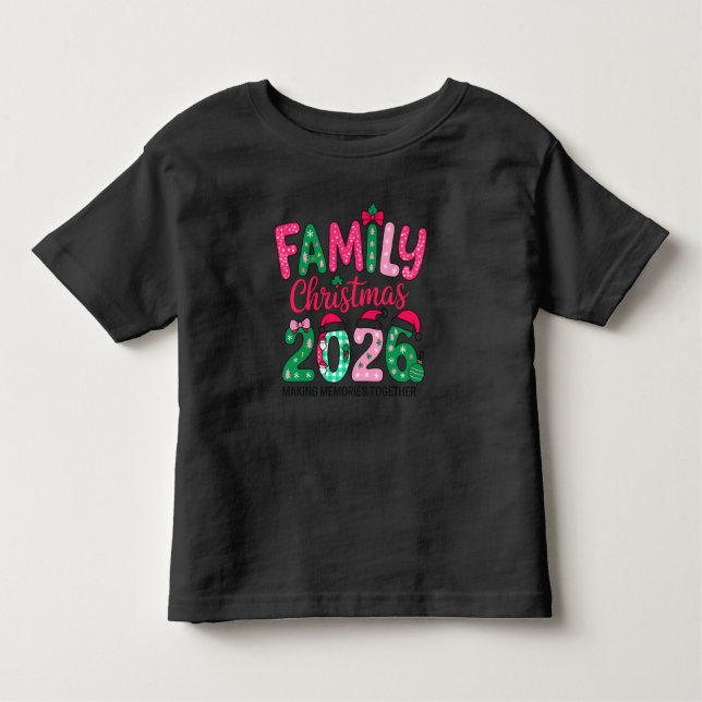Family Christmas 2026 Matching T-Shirt (Front)