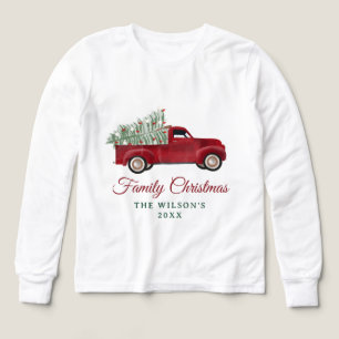 Family Christmas Antique Pickup Truck Xmas Tree