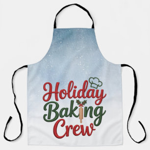 Family Christmas Baking Team Apron