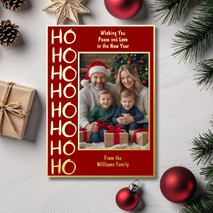 Family Christmas Cards 2 Photos Holiday Wishes