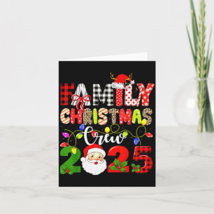 Family Christmas Crew 2025 Matching Outfit Xmas Sq Card