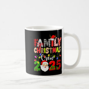 Family Christmas Crew 2025 Matching Outfit Xmas Sq Coffee Mug
