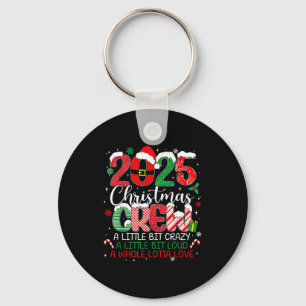 Family Christmas Crew 2025 Matching Outfit Xmas Sq Key Ring