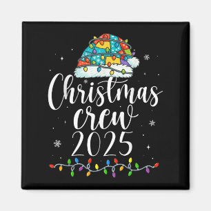 Family Christmas Crew 2025 Matching Xmas Men Women Magnet