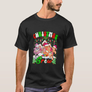Family Christmas Crew Gingerbread house Boujee Xma T-Shirt