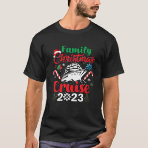 Family Christmas Cruise 2023 Merry Cruisemas Boat  T-Shirt