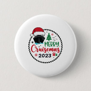 Family Christmas Cruise 2023 Merry Cruisemas Xmas  6 Cm Round Badge