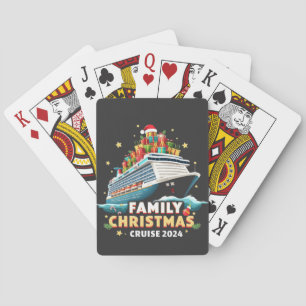 Family Christmas Cruise 2024 Matching Outfit Playing Cards