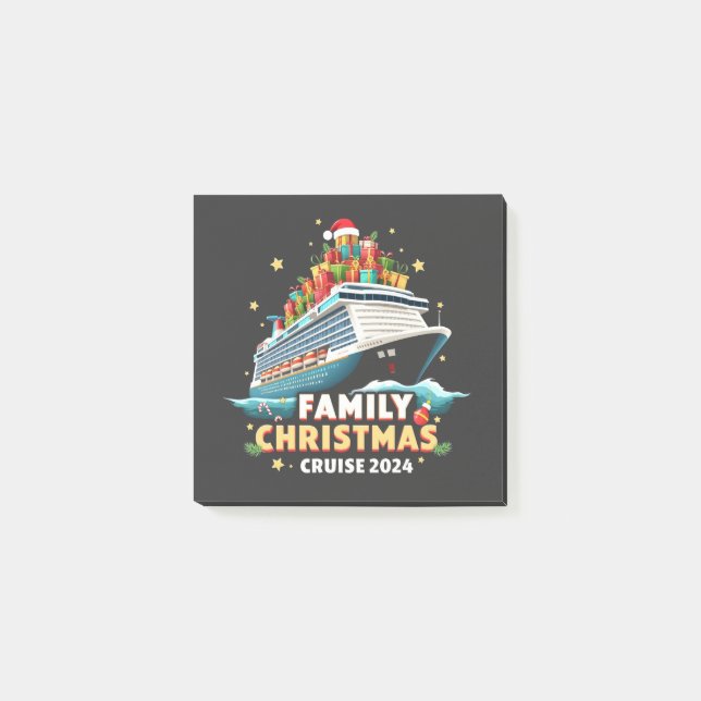 Family Christmas Cruise 2024 Matching Outfit Post-it Notes (Front)