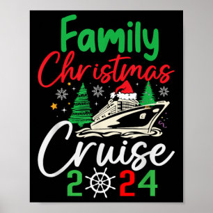 Family Christmas Cruise 2024 Merry Cruisemas Boat Poster