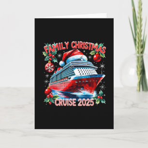 Family Christmas Cruise 2025 Holiday Vacation Tee  Card