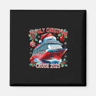 Family Christmas Cruise 2025 Holiday Vacation Tee  Magnet