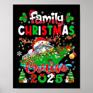 Family Christmas Cruise 2025 Matching Family Cruis Poster