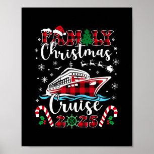 Family Christmas Cruise 2025 Matching Family Cruis Poster