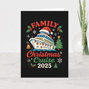 Family Christmas Cruise 2025 Matching Family Winte Card