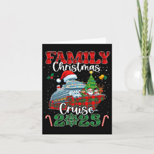 Family Christmas Cruise 2025 Matching Group Cruise Card
