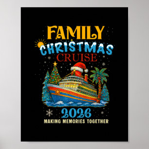 Family Christmas Cruise 2026 Matching Family Cruis Poster