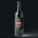 Family Christmas Cruise Squad 2024 Matching Outfit Wine Label<br><div class="desc">Family Christmas Cruise Squad 2024 Matching Outfit Santa</div>
