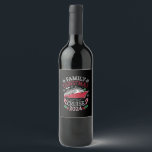 Family Christmas Cruise Squad 2024 Matching Outfit Wine Label<br><div class="desc">Family Christmas Cruise Squad 2024 Matching Outfit Santa</div>