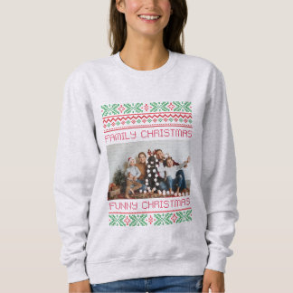 family christmas , cute family photo sweatshirt