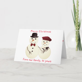 Family Christmas greeting card