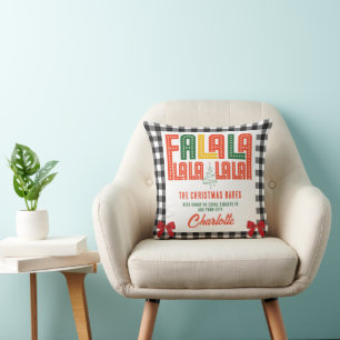 Family Christmas Karaoke Carols Choir Group Cushion