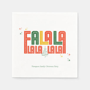 Family Christmas Karaoke Church Carols Service  Napkin