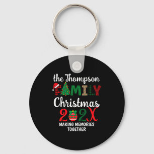 Family Christmas Making Memories Together  Key Ring